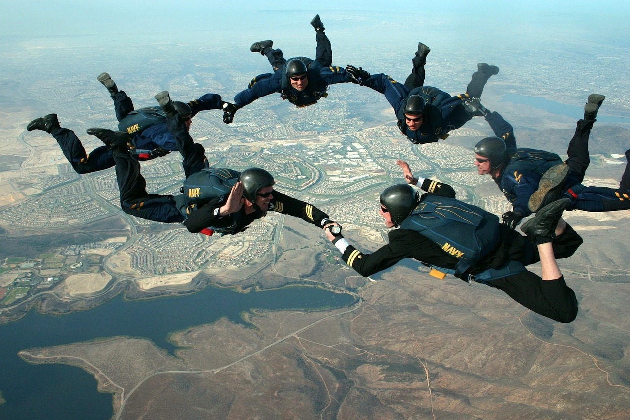 skydiving